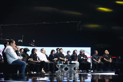 Executive Chairman MNC Group Hary Tanoesoedibjo Memberikan Arahan kepada Programing, Production dan Teknik 4 TV dan Digital.