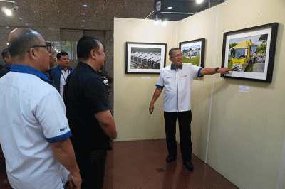 Pameran Anugerah Jurnalistik dan Foto Bank BTN di Menara BTN di Jakarta, Rabu (22/2/2023).