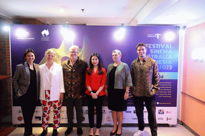 Festival Sinema Australia Indonesia 2023 di CGV Grand Indonesia, Jakarta Pusat, Kamis (23/2/2023).