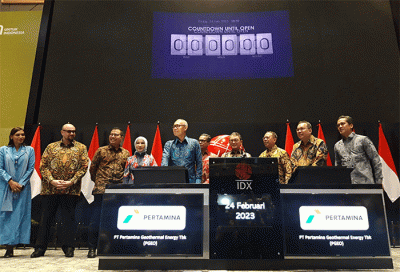 Pada hari ini telah resmi mencatatkan sahamnya untuk diperdagangkan di Papan Utama Bursa Efek Indonesia (“BEI”) dengan kode saham PGEO.