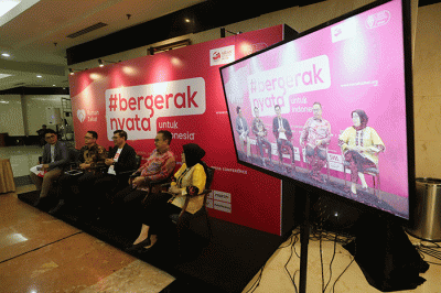 Paparan publik dan peluncuran Gerakan #BergerakNyata di Jakarta, Jumat (24/2/2023).