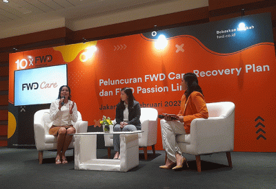 Peluncuran layanan FWD Care Recovery Plan dan produk FWD Passion Link di Jakarta, Selasa (28/2/2023).