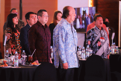 Peluncuran Bloomberg Technoz di Hotel JS Luwansa, Jakarta, Kamis (2/3/2023).