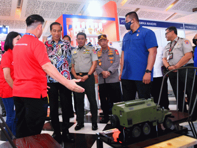 Presiden Joko Widodo memberikan sambutannya pada Peresmian Pembukaan Rapat Koordinasi Nasional Penanggulangan Bencana Tahun 2023.