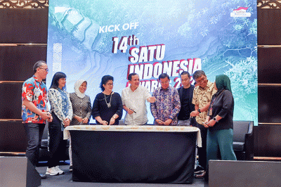 Kick Off 14th SATU Indonesia Awards 2023 di Jakarta, Senin (6/3/2023).