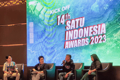 Kick Off 14th SATU Indonesia Awards 2023 di Jakarta, Senin (6/3/2023).