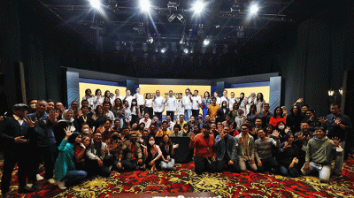 Executive Chairman MNC Group Hary Tanoesoedibjo hadir dan memberikan arahan pada saat Marcomm Summit (MNC Non Media) yang di Jakarta, Selasa (7/3/2023).