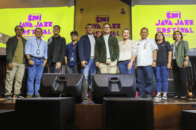 Konferensi pers Java Jazz Festival 2023 di Hard Rock Cafe, Jakarta, Rabu (8/3/2023).