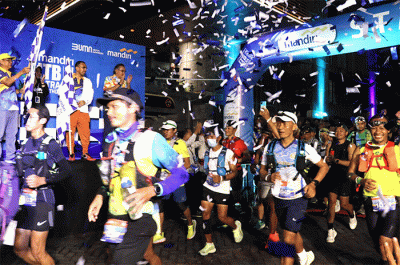 Mandiri ITB Ultra Marathon 2022 sejauh 180Km di Jakarta, Jumat (10/3/2023) malam.