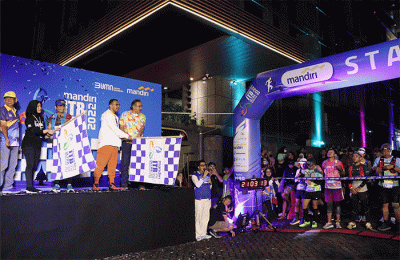 Mandiri ITB Ultra Marathon 2022 sejauh 180Km di Jakarta, Jumat (10/3/2023) malam.