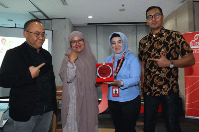 Talkshow dengan tema Embrace Equity di Jakarta, Rabu (15/3/2023).