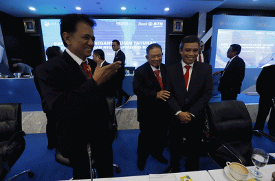 Rapat Umum Pemegang Saham Tahunan (RUPST) Bank BTN Tahun Buku 2022 di Jakarta, Kamis (16/3/2023).
