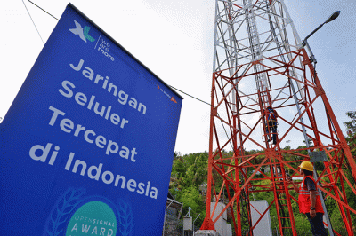 XL Axiata gencar membangun jaringan 4G, antara lain penambahan lebih dari 2.700 BTS 4G.