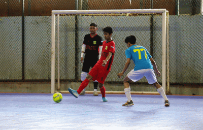 Pembukaan Okezone Fun Futsal di Futsal Cilandak Sport, Cilandak Town Square (Citos), Jakarta, Sabtu (18/3/2023).
