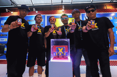 Konferensi pers peluncuran Liquid X Varian Strawberry Bubblegum di Jakarta, Selasa (21/3/2023).