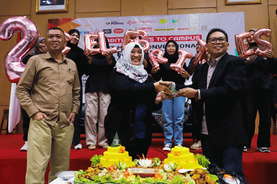 Celebrities.id Goes To Campus di Universitas Negeri Jakarta, Senin (27/3/2023).