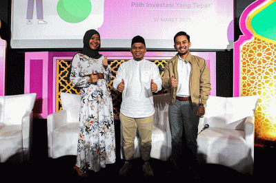 Kajian Ramadan & Buka Puasa Bersama yang diselenggarakan oleh Bibit dan Jago Syariah di Bursa Efek Indonesia (BEI), Jakarta, Senin (27/3/2023).