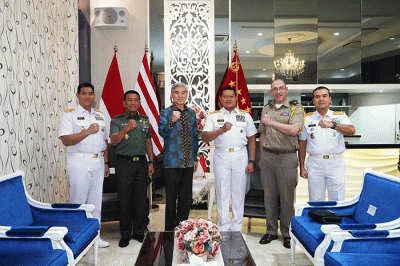 Panglima TNI Laksamana TNI Yudo Margono menerima kunjungan kehomatan Y.M. Sung Yong Kim Duta Besar Amerika Serikat untuk Indonesia.