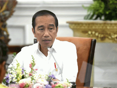 Presiden Joko Widodo menggelar rapat terbatas dengan sejumlah menteri Kabinet Indonesia Maju di Istana Merdeka Jakarta, Selasa (28/3/2023).