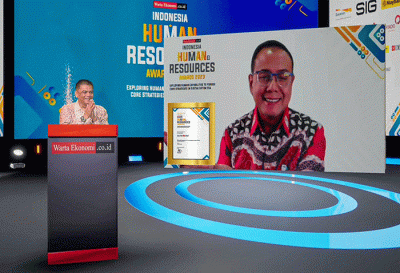 Indonesia Human Resources Awards 2023 secara daring, Kamis (30/3/2023).