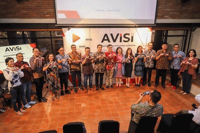 Peresmian Asosiasi Video Streaming Indonesia (AVISI) di kantor Bioskop Online, Cilandak, Jakarta Selatan, Selasa (4/4/2023).