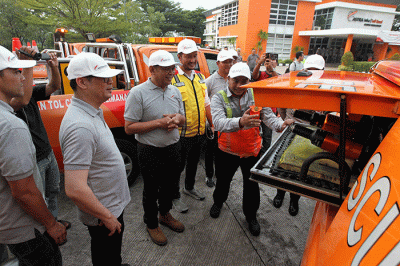 Gelar Pasukan Lebaran 2023 Astra Infra Group di Kantor MO Subang, Astra Tol Cipali, Jawa Barat, Selasa (4/4/2023).