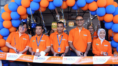 Peresmian Gerai baru Hero Supermarket di Jakarta, Rabu (5/4/2023).