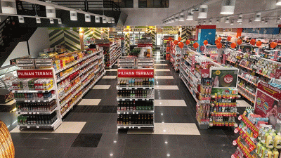 Peresmian Gerai baru Hero Supermarket di Jakarta, Rabu (5/4/2023).