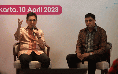 Media Update IDCamp x Kadin 2023 di Jakarta, Senin (10/4/2023).