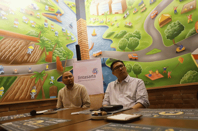 Buka puasa bersama Lintasarta dengan media di Jakarta, Senin (10/4/2023).