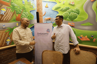 Buka puasa bersama Lintasarta dengan media di Jakarta, Senin (10/4/2023).