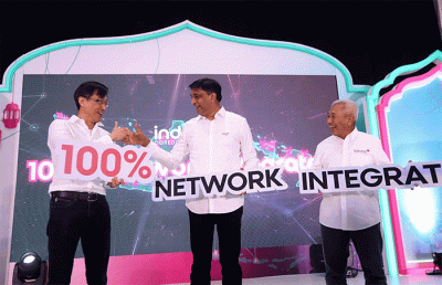 Indosat telah mencapai 100% dalam mengintegrasikan jaringannya dengan teknologi Multi Operator Core Network (MOCN).
