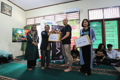 Celebrating Ramadan with Vision+ di Panti Asuhan Muhammadiyah Tanah Abang, Jakarta Pusat, Kamis (13/4/2023).