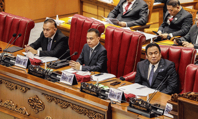 Rapat penutupan masa sidang IV tahun sidang 2022-2023 di Nusantara II, Kompleks Parlemen MPR/DPR-DPD, Senayan, Jakarta, Kamis (13/4/2023).