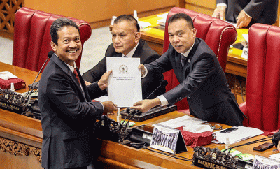 Rapat penutupan masa sidang IV tahun sidang 2022-2023 di Nusantara II, Kompleks Parlemen MPR/DPR-DPD, Senayan, Jakarta, Kamis (13/4/2023).
