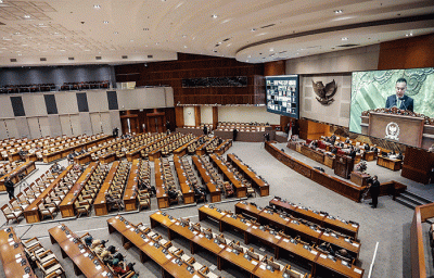 Rapat penutupan masa sidang IV tahun sidang 2022-2023 di Nusantara II, Kompleks Parlemen MPR/DPR-DPD, Senayan, Jakarta, Kamis (13/4/2023).