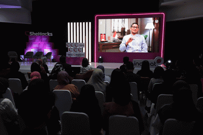 Launching SheHacks 2023 di Jakarta, Jumat (14/4/2023).