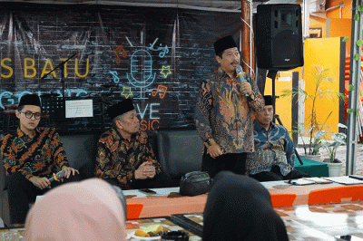 Sosialisasikan Pengawasan dan strategi pengelolaan Keuangan Haji di adang Lawas, Sumatera Utara, Senin (17/4/2023).