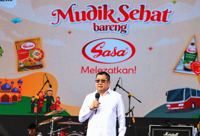 Mudik Sehat Bersama Sasa di JIEXPO Kemayoran, Jakarta Pusat, Selasa (18/4/2023).