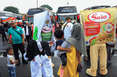Mudik Sehat Bersama Sasa di JIEXPO Kemayoran, Jakarta Pusat, Selasa (18/4/2023).