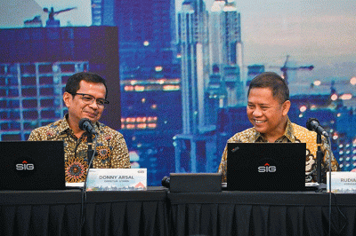Rapat Umum Pemegang Saham Tahunan 2023 PT Semen Indonesia (Persero) Tbk di Jakarta, Senin (17/4/2023).