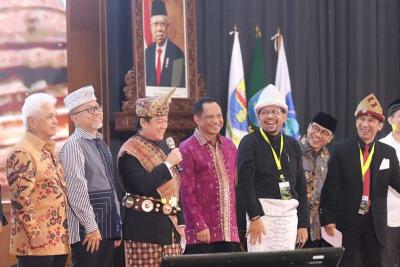 Sejumlah tokoh nasional hadir pada acara halal bihalal TP Sriwijaya.