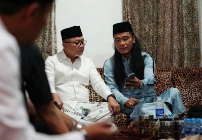 Mendag Zulkifli Hasan mengunjungi Pondok Pesantren Ora Aji yang dimiliki oleh Miftah Maulana Habiburrohman alias Gus Miftah di Sleman, Sabtu (20/5/2023).