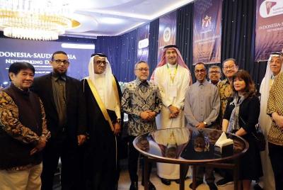 Mendag Zulkifli Hasan mempertemukan pengusaha papan atas Indonesia dan Arab Saudi di acara Indonesia-Saudi Arabia Networking Dinner, di Jakarta.