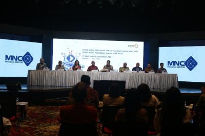 PT MNC Kapital Indonesia Tbk menggelar Rapat Umum Pemegang Saham Tahun Buku 2022 dan Rapat Umum Pemegang Saham Luar Biasa di Inews Tower, Kamis (15/6/2023).