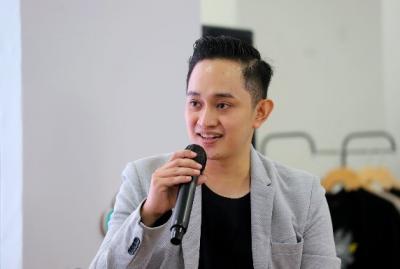 Co-Founder Sang Pisang Ansari Kadir menjadi narasumber pada talkshow saat pameran PaDi UMKM Expo 2023.
