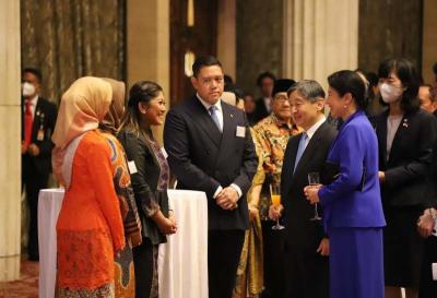 Yang Mulia Kaisar Jepang Naruhito menggelar pertemuan dengan tokoh-tokoh Indonesia.