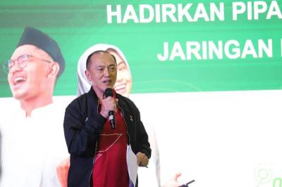 CEO Generali Indonesia Edy Tuhirman memberikan pemaparan dalam acara kolaborasi Aku Berbagi di Jakarta, Kamis (22/6/2023).