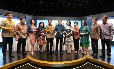 Komisaris Utama PT MNC Land Tbk (KPIG) Hary Tanoesoedibjo mengikuti Rapat Umum Pemegang Saham Tahunan (RUPST) dan Rapat Umum Pemegang Saham Luar Biasa (RUPSLB).