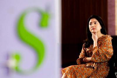 CEO PT Nusantara Sarana Outlet (Soulyu) Valencia Tanoesoedibyo menghadiri Soulyu Make Up Class hari kedua di MNC Kebon Jeruk, Jakarta